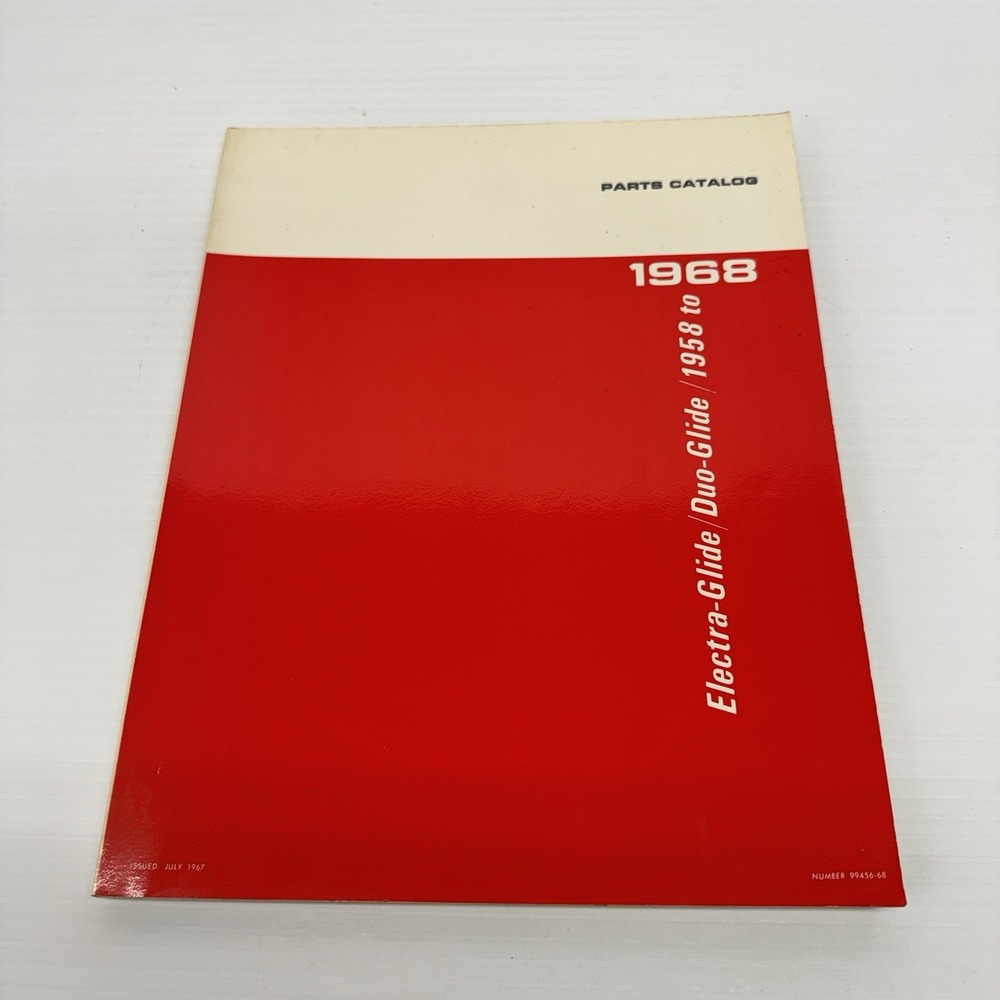 Harley Davidson Factory Parts Catalog 1958-1968 Electra Glide Duo Glide 99456-68